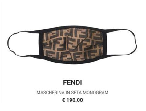 mascherina di seta fendi